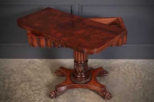 Late Regency Mahogany Card Table