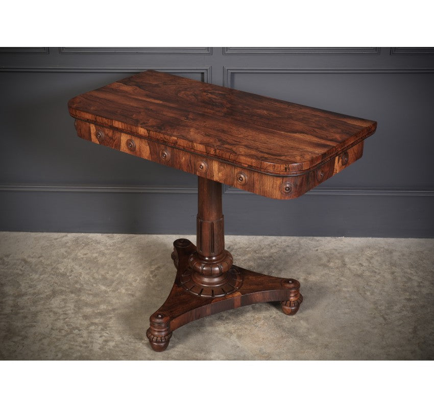 Late Regency Rosewood Card Table