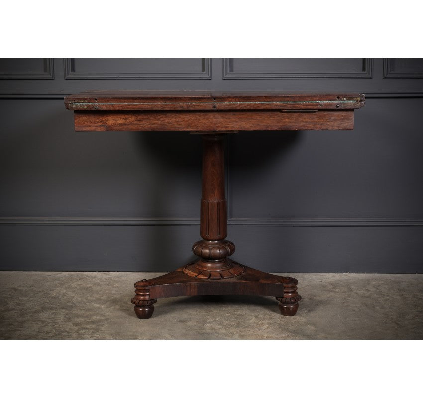 Late Regency Rosewood Card Table