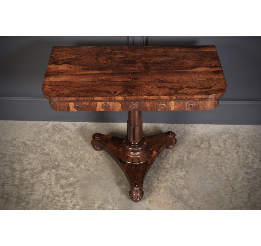 Late Regency Rosewood Card Table