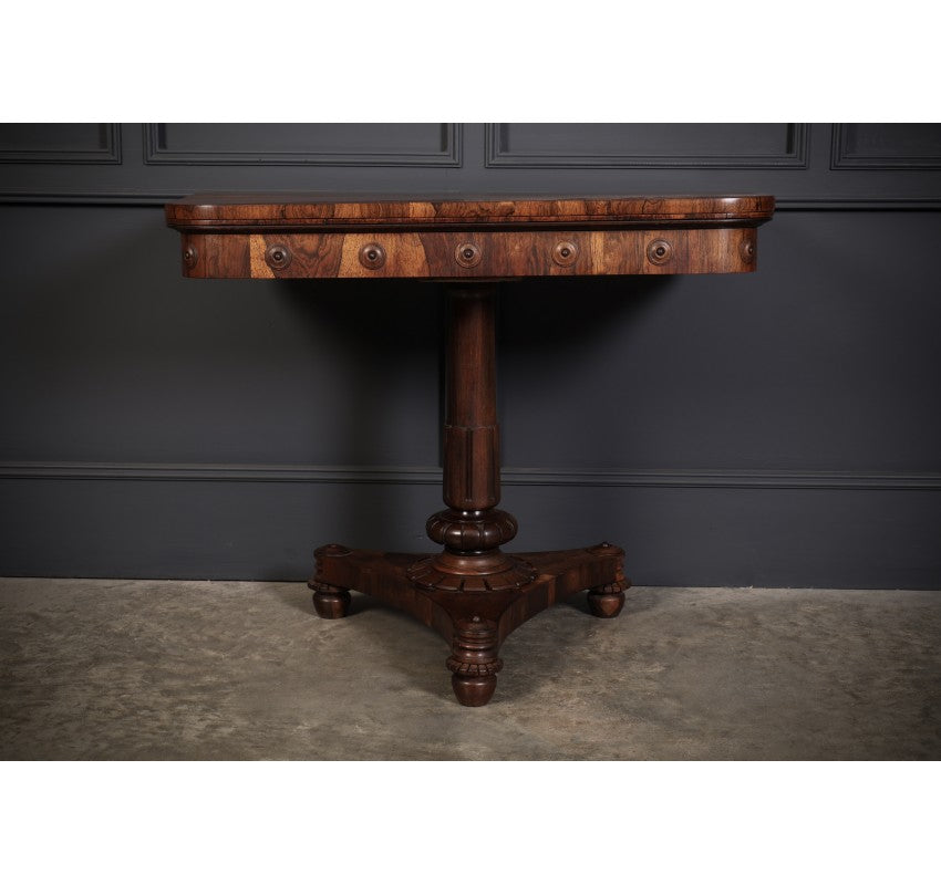 Late Regency Rosewood Card Table