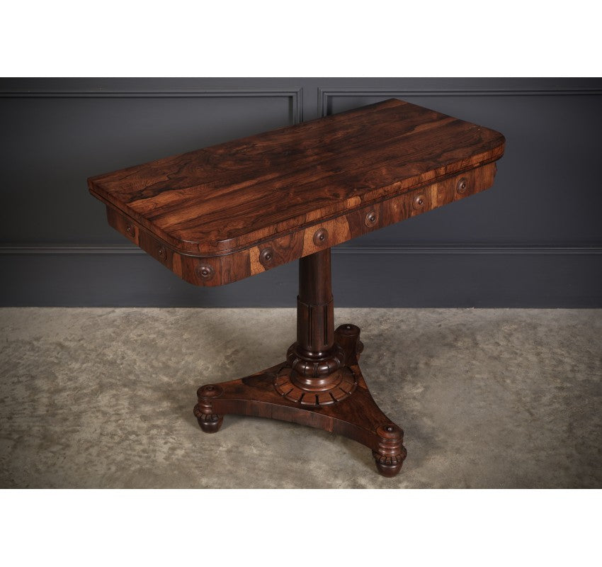 Late Regency Rosewood Card Table