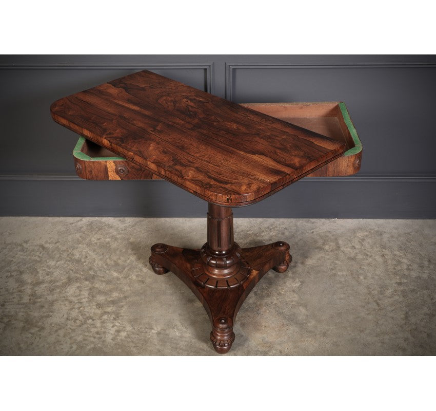 Late Regency Rosewood Card Table