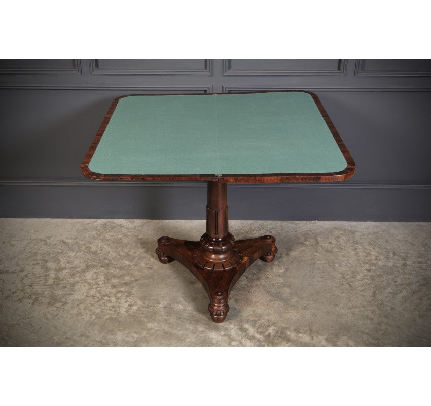 Late Regency Rosewood Card Table