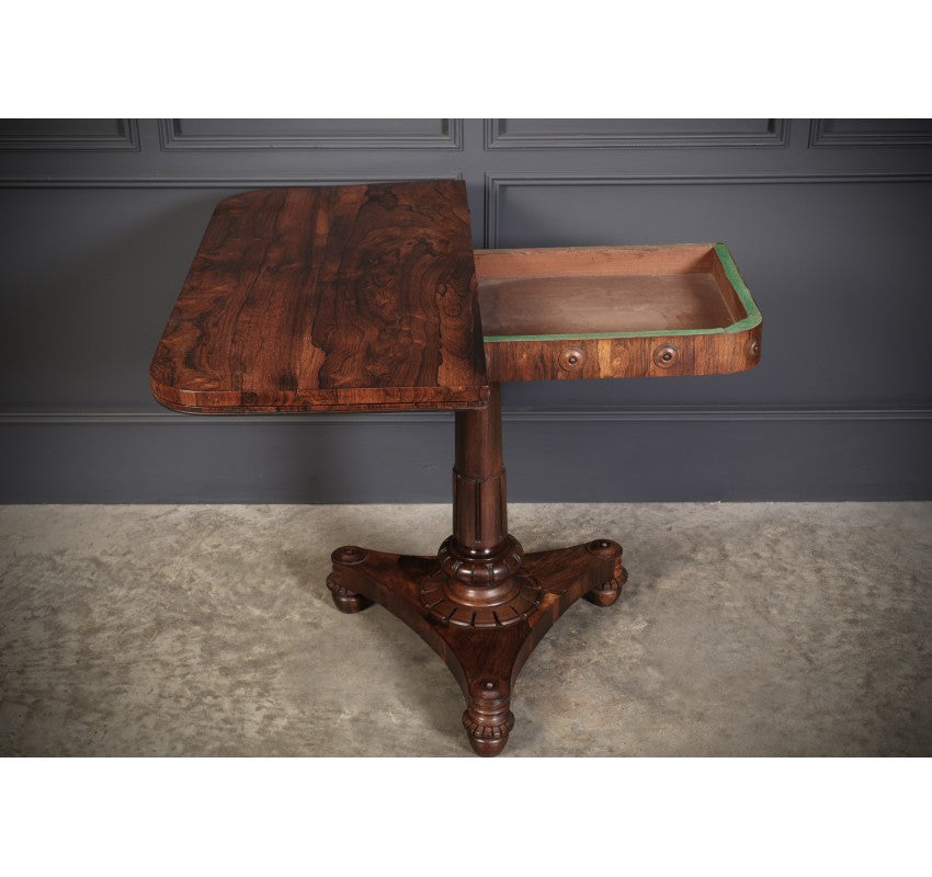 Late Regency Rosewood Card Table