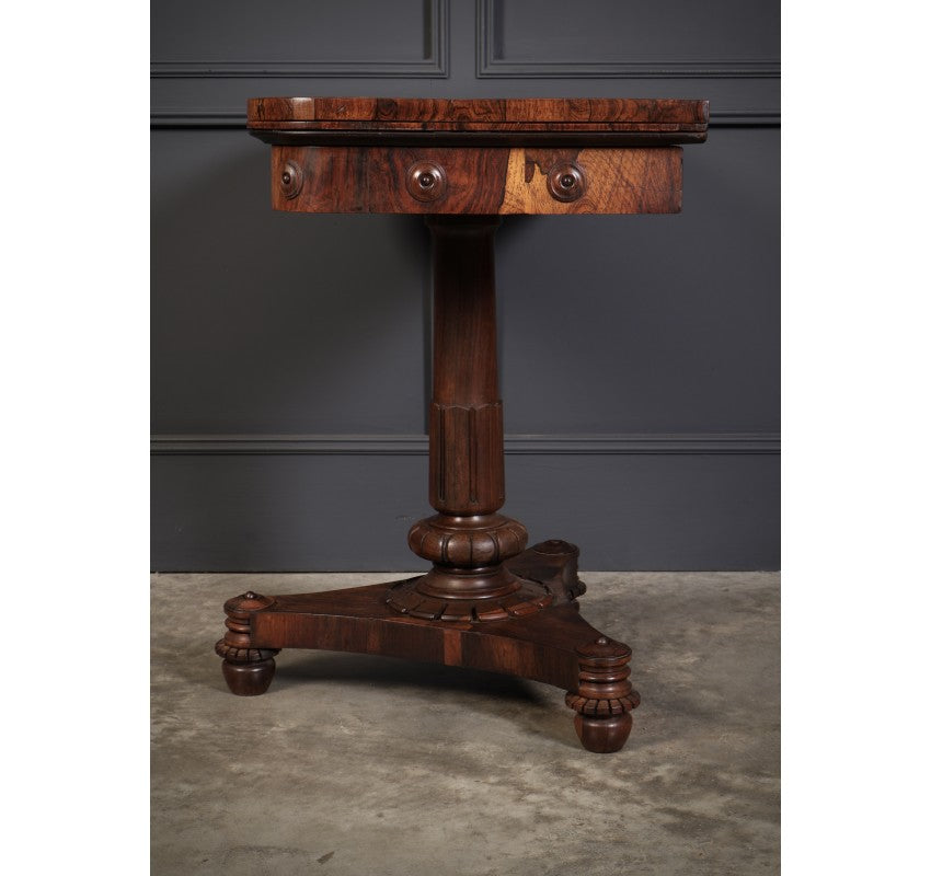 Late Regency Rosewood Card Table