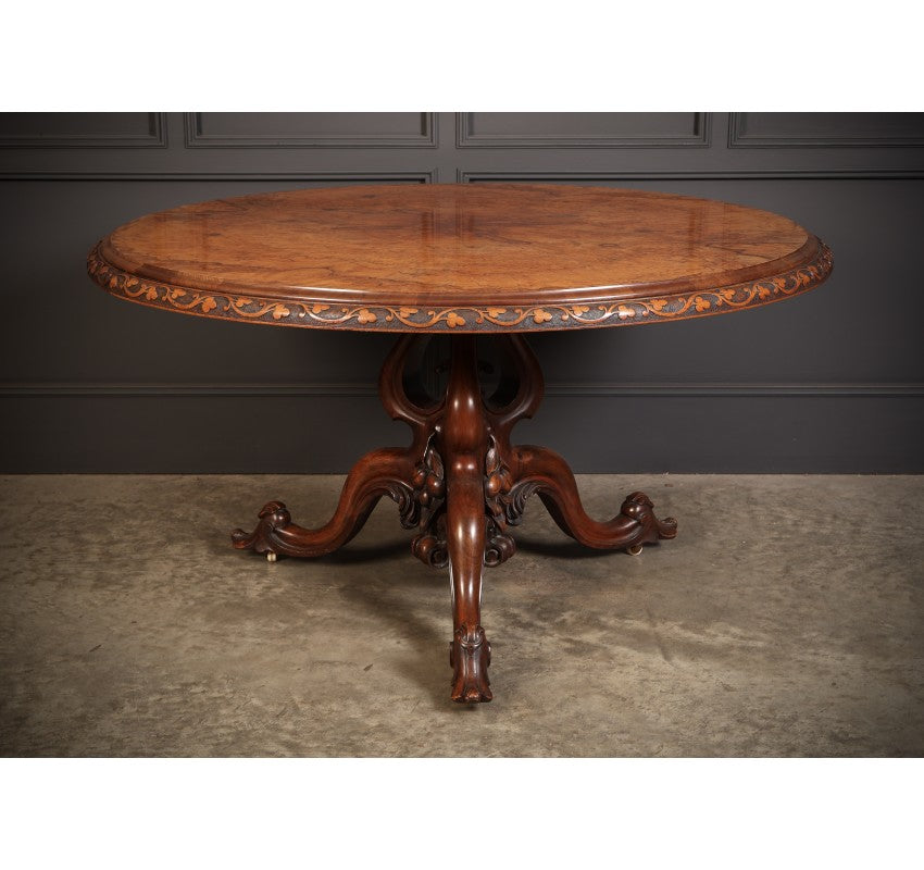 Magnificent Burr Walnut Centre Table