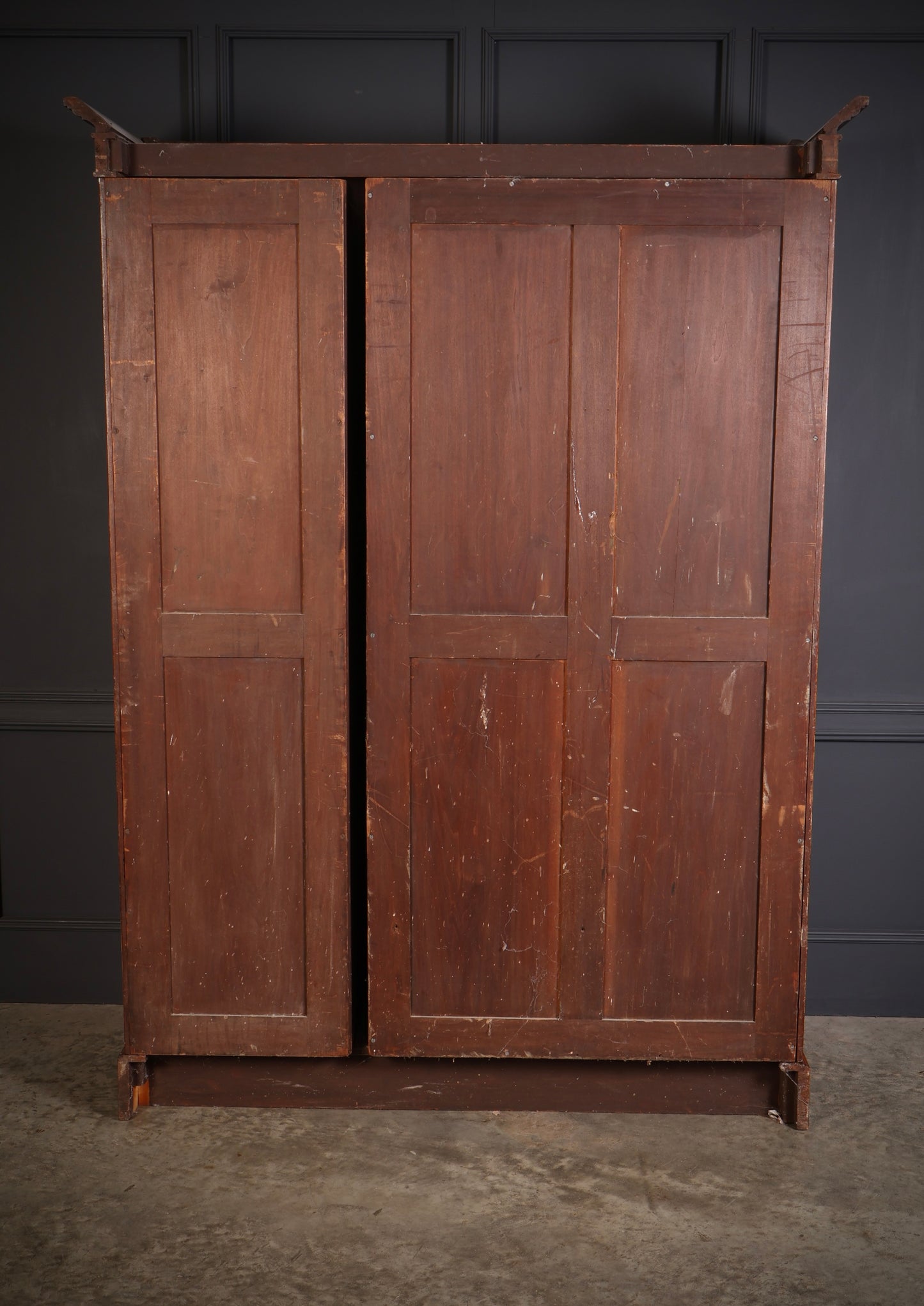 Marquetry Inlaid Rosewood Triple Wardrobe