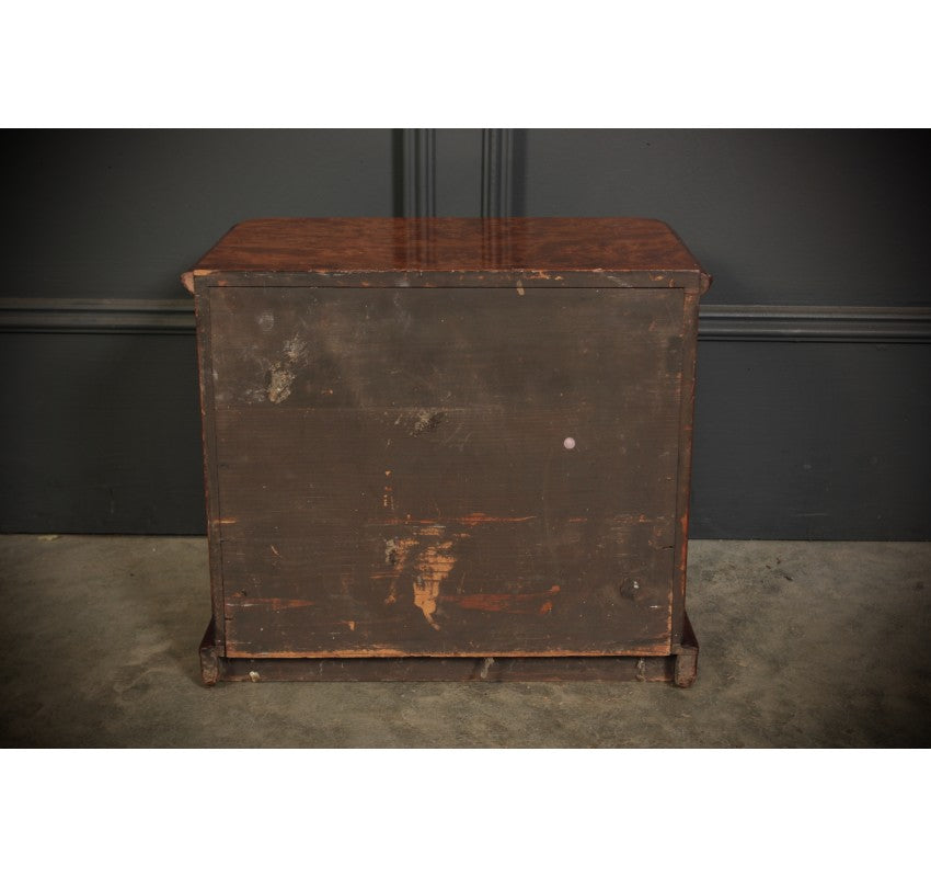 Miniature Burr Walnut Apprentice Chest of Drawers