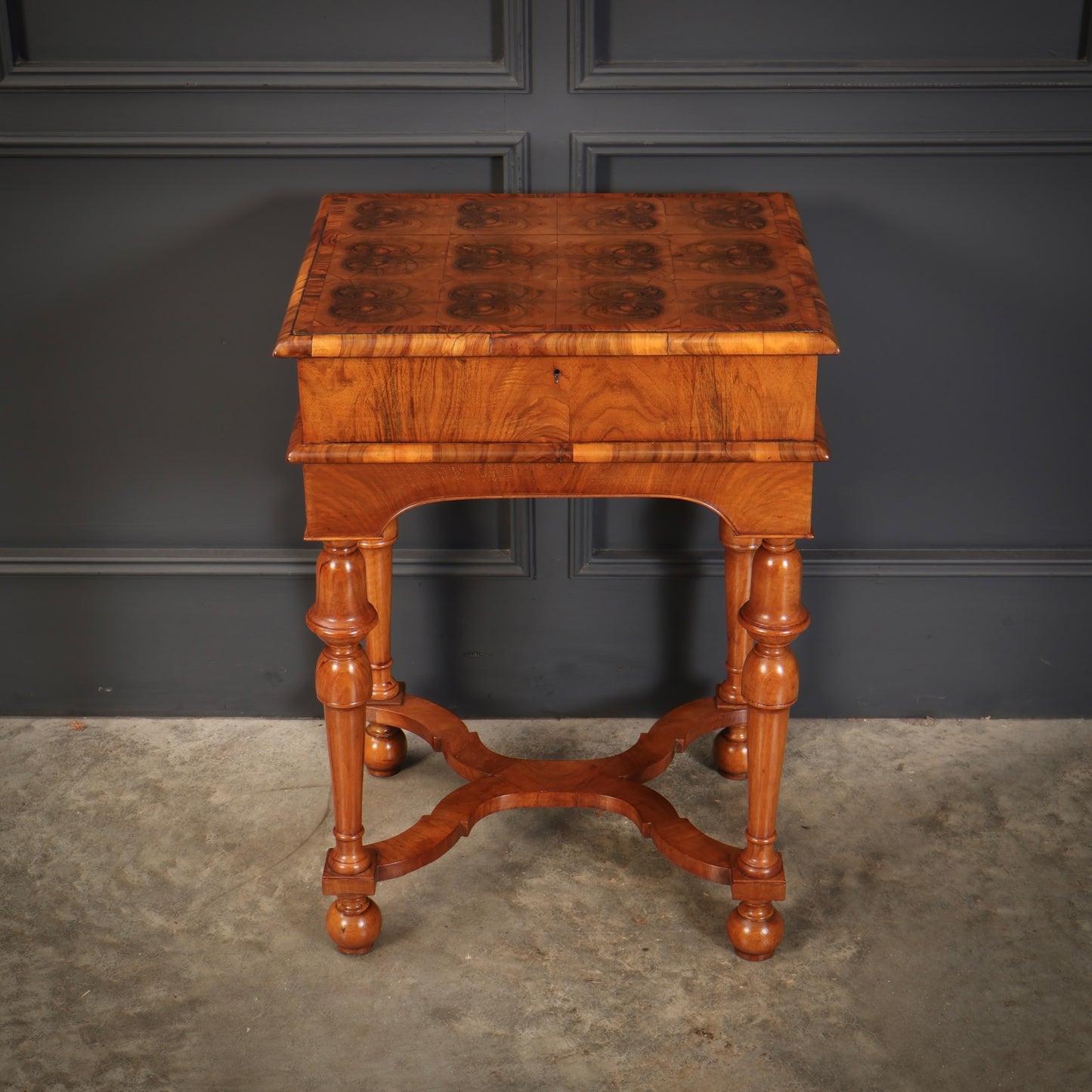 Oyster Walnut Box On Stand