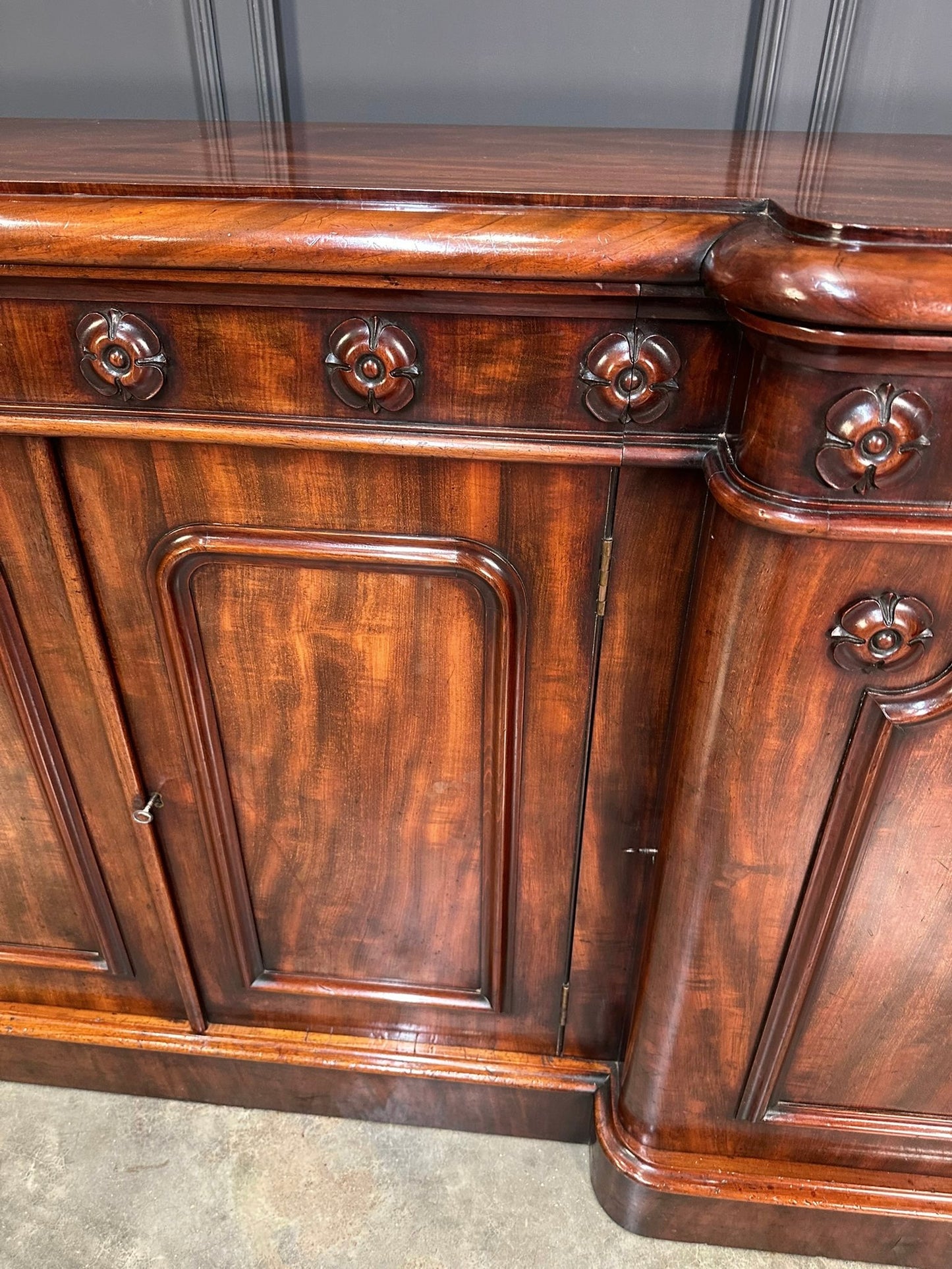 Magnificent Large Mahogany Sideboard