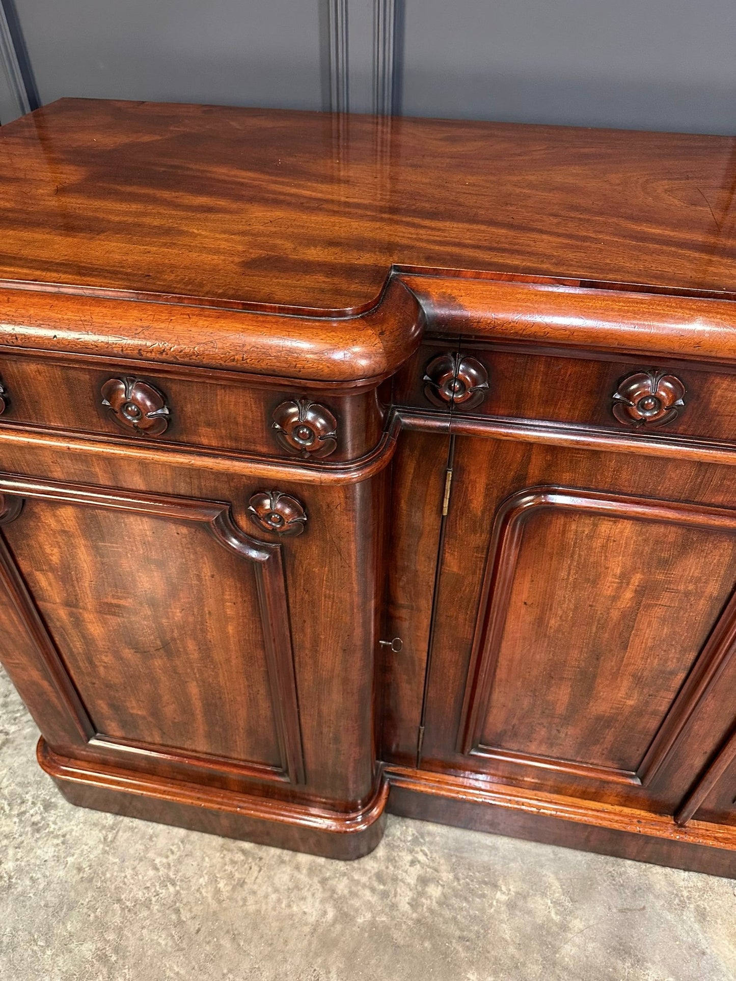 Magnificent Large Mahogany Sideboard