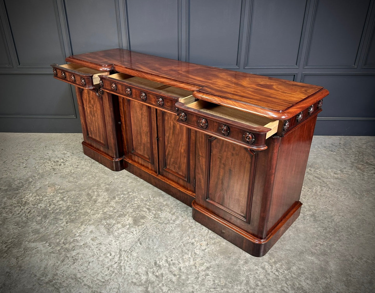Magnificent Large Mahogany Sideboard