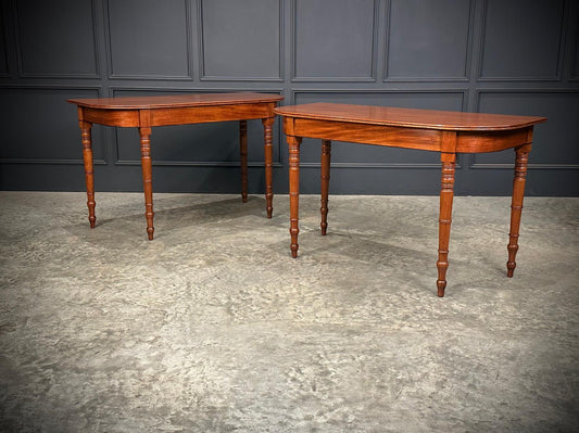 Pair of Regency Mahogany Console Tables