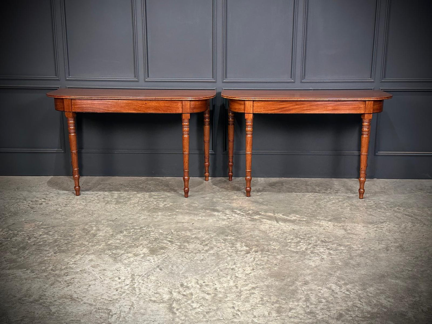 Pair of Regency Mahogany Console Tables