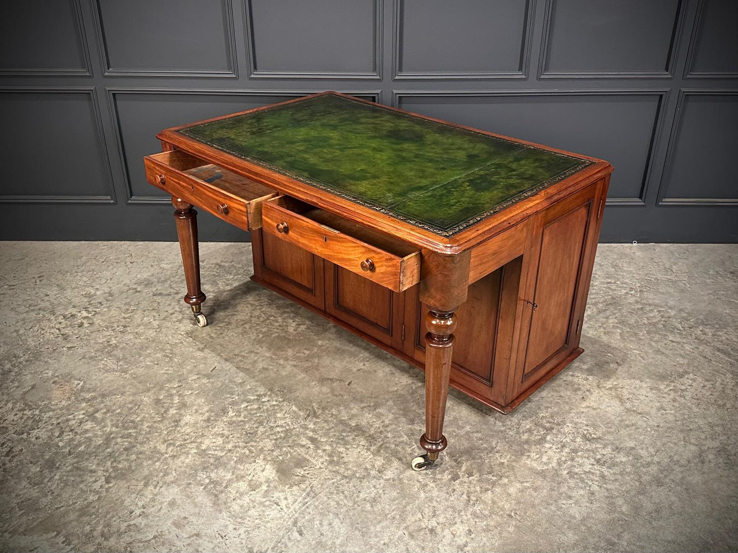 Rare Victorian Mahogany Specimen Desk