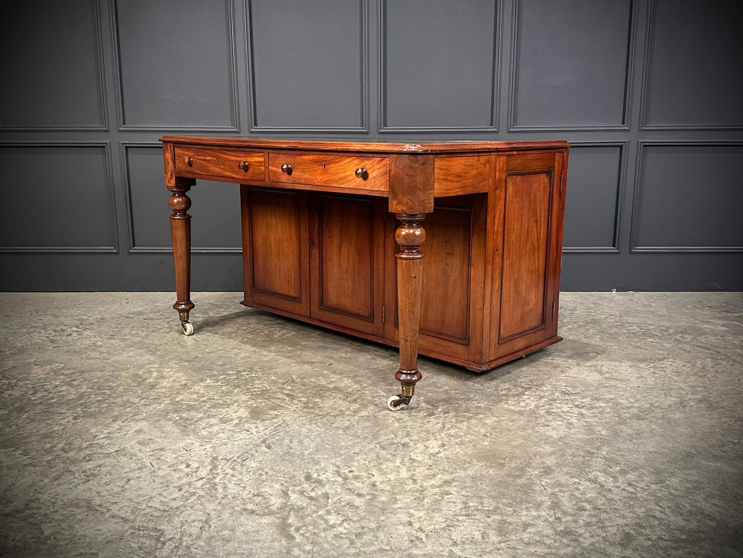 Rare Victorian Mahogany Specimen Desk