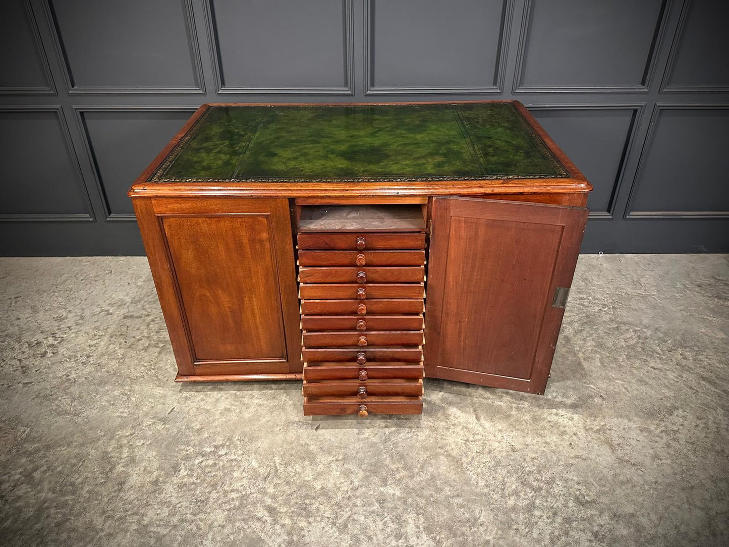 Rare Victorian Mahogany Specimen Desk