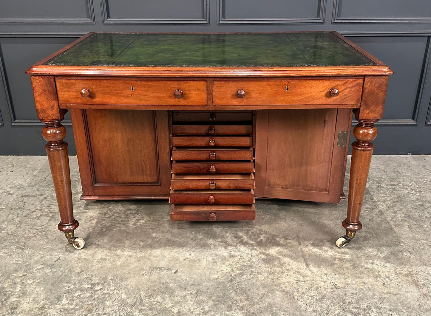 Rare Victorian Mahogany Specimen Desk