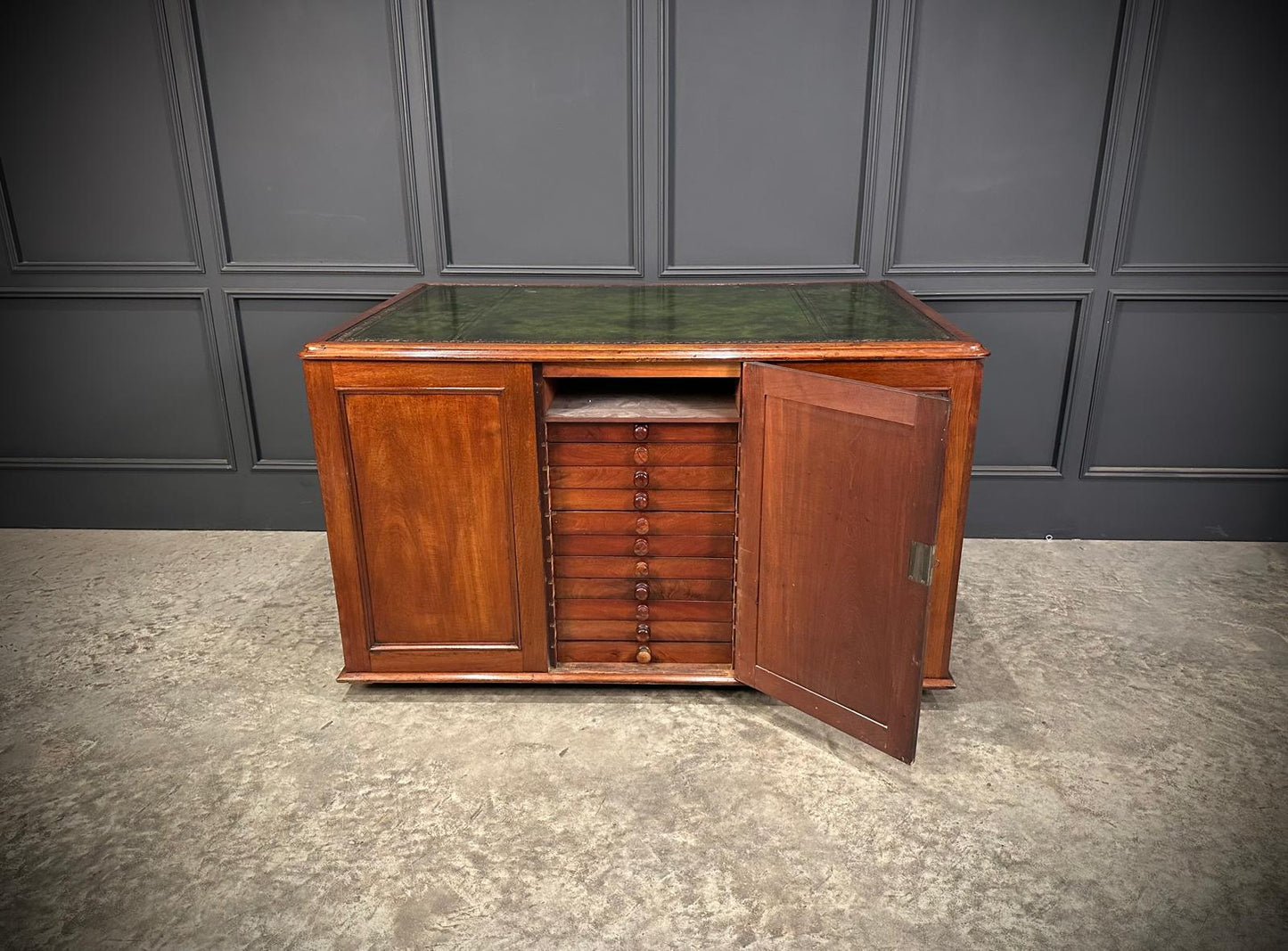 Rare Victorian Mahogany Specimen Desk
