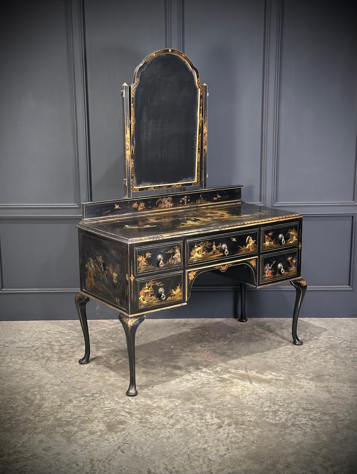 Chinoiserie Lacquered Dressing Table