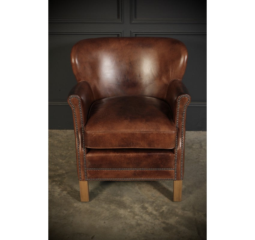 Pair Of Leather Armchairs