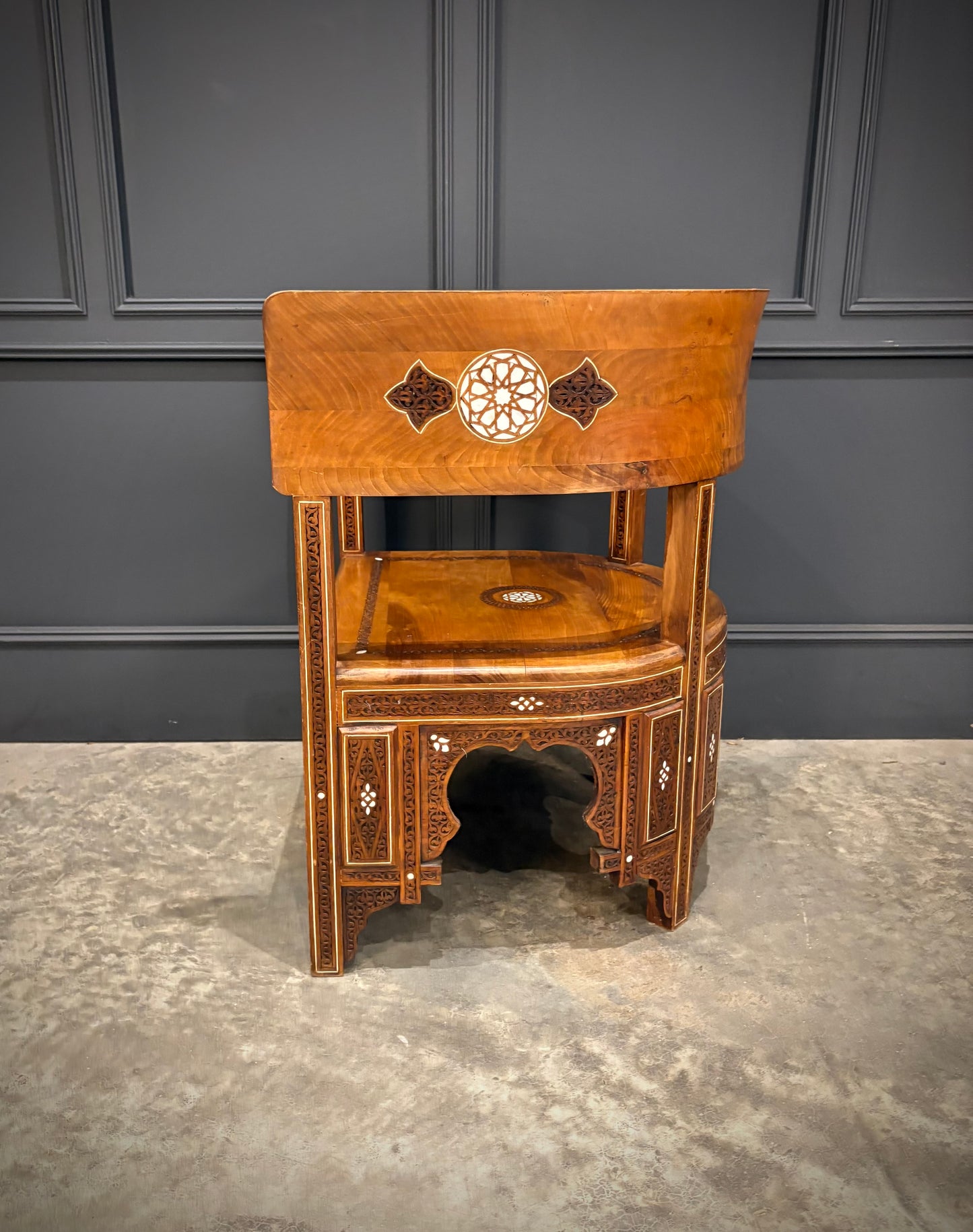 Pair of Syrian Walnut Chairs