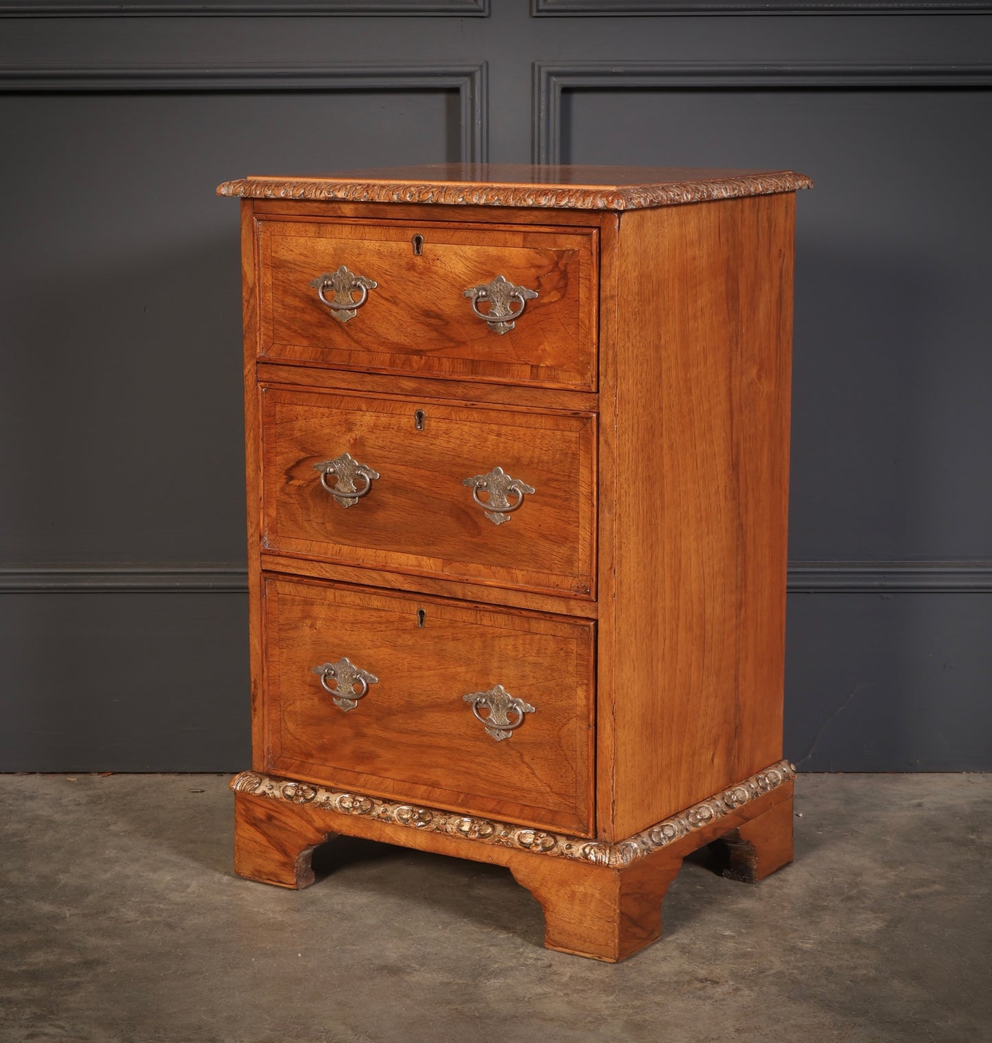 Pair of Walnut Bedside Chests