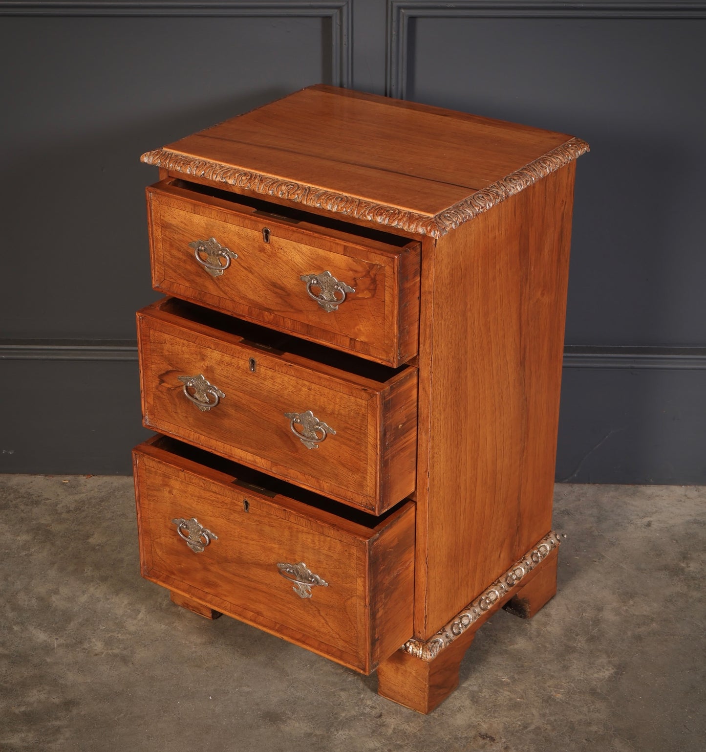Pair of Walnut Bedside Chests