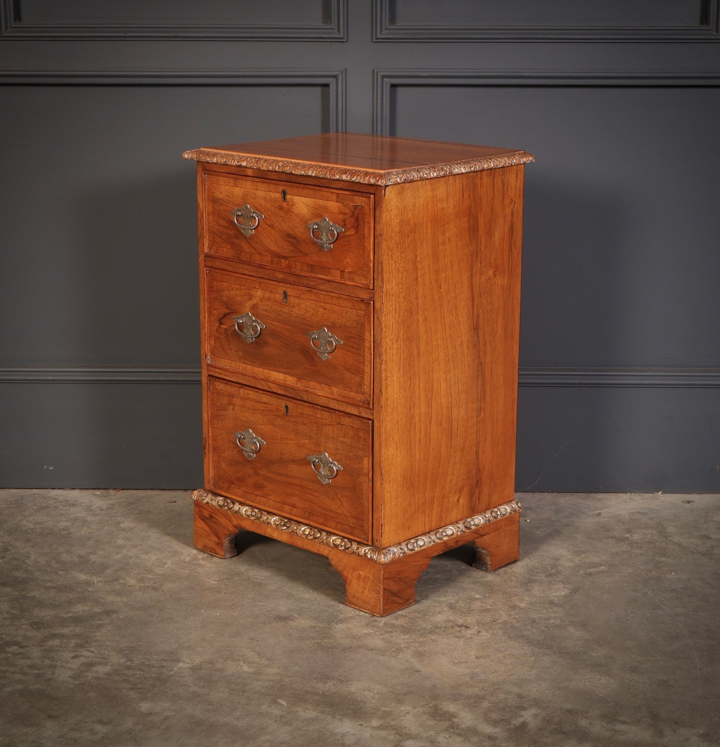 Pair of Walnut Bedside Chests