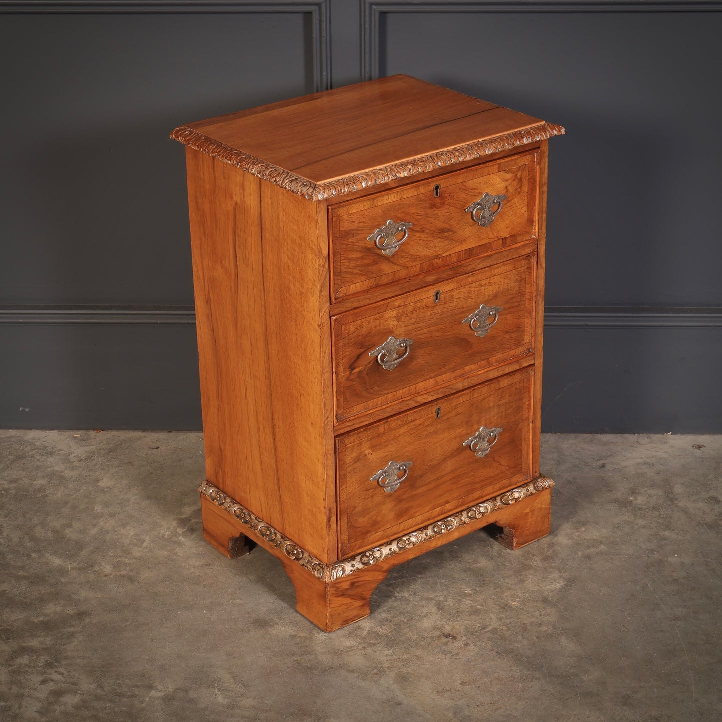 Pair of Walnut Bedside Chests