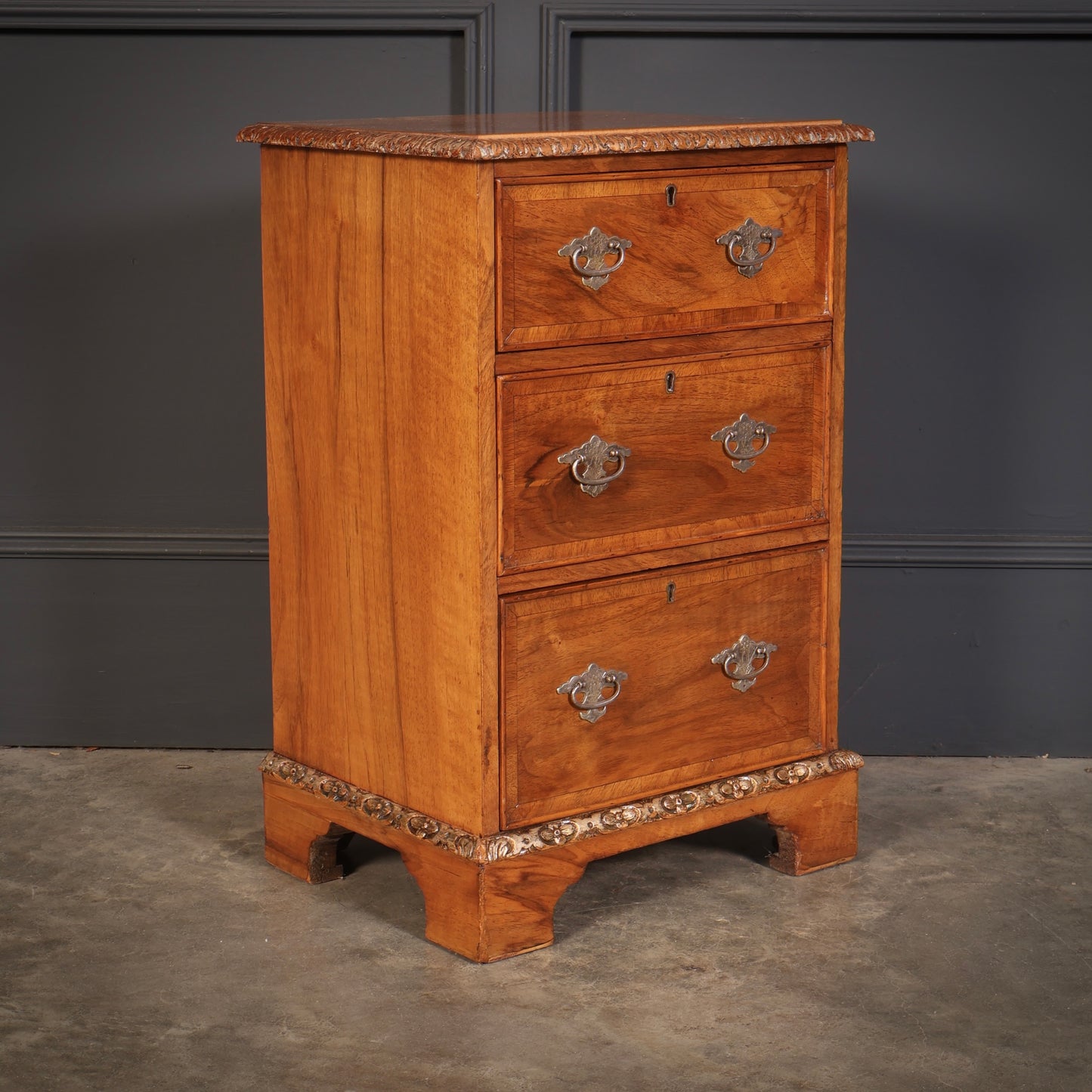 Pair of Walnut Bedside Chests