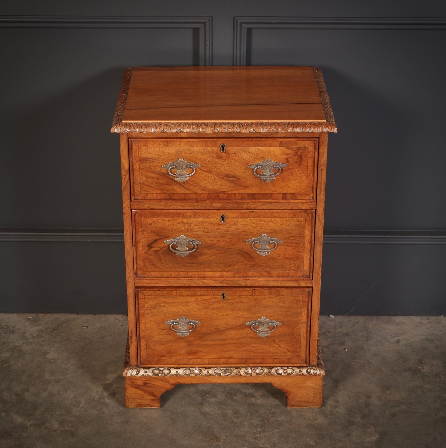 Pair of Walnut Bedside Chests