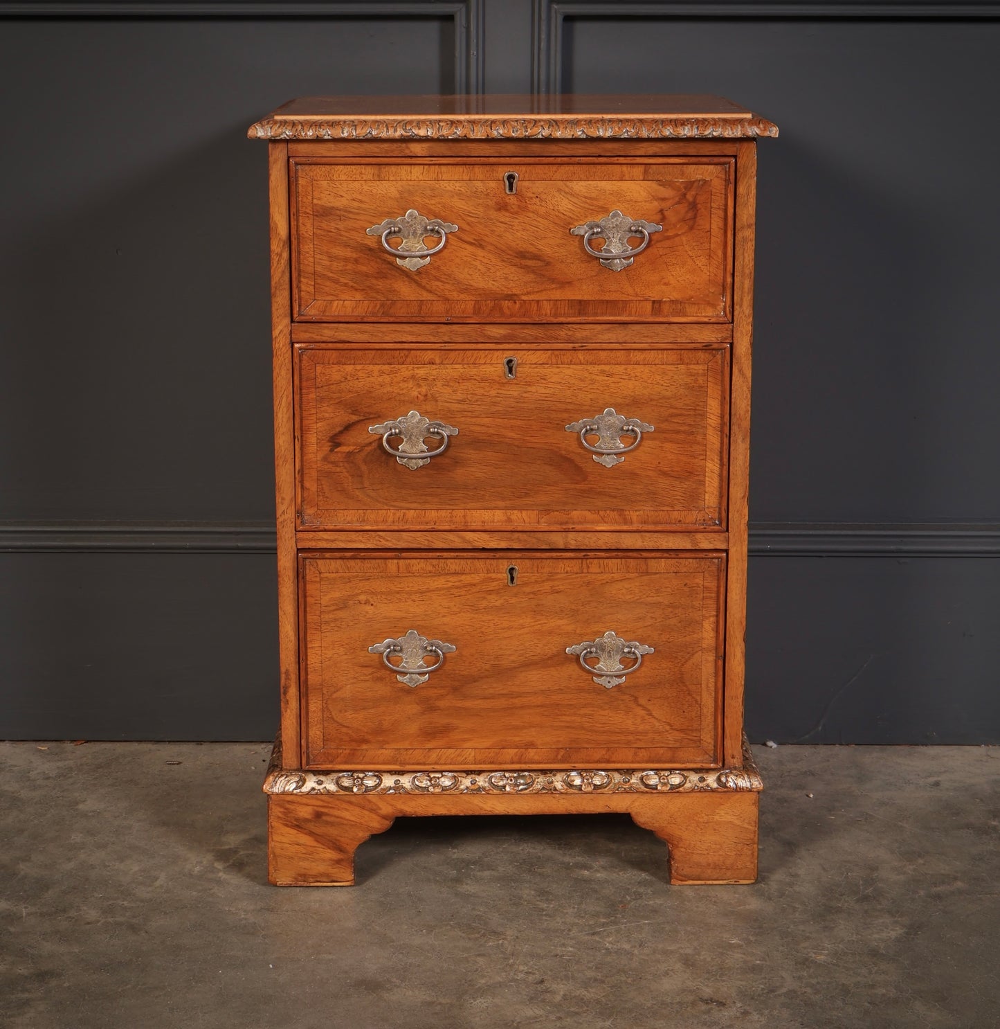 Pair of Walnut Bedside Chests