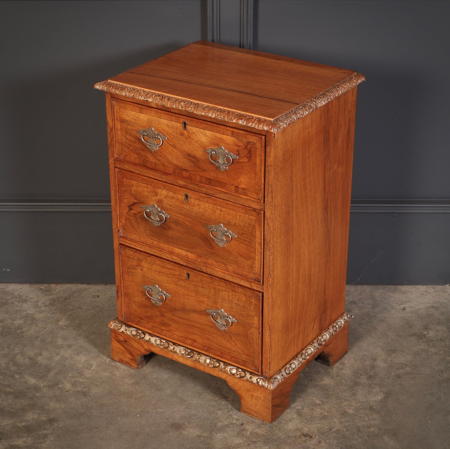 Pair of Walnut Bedside Chests