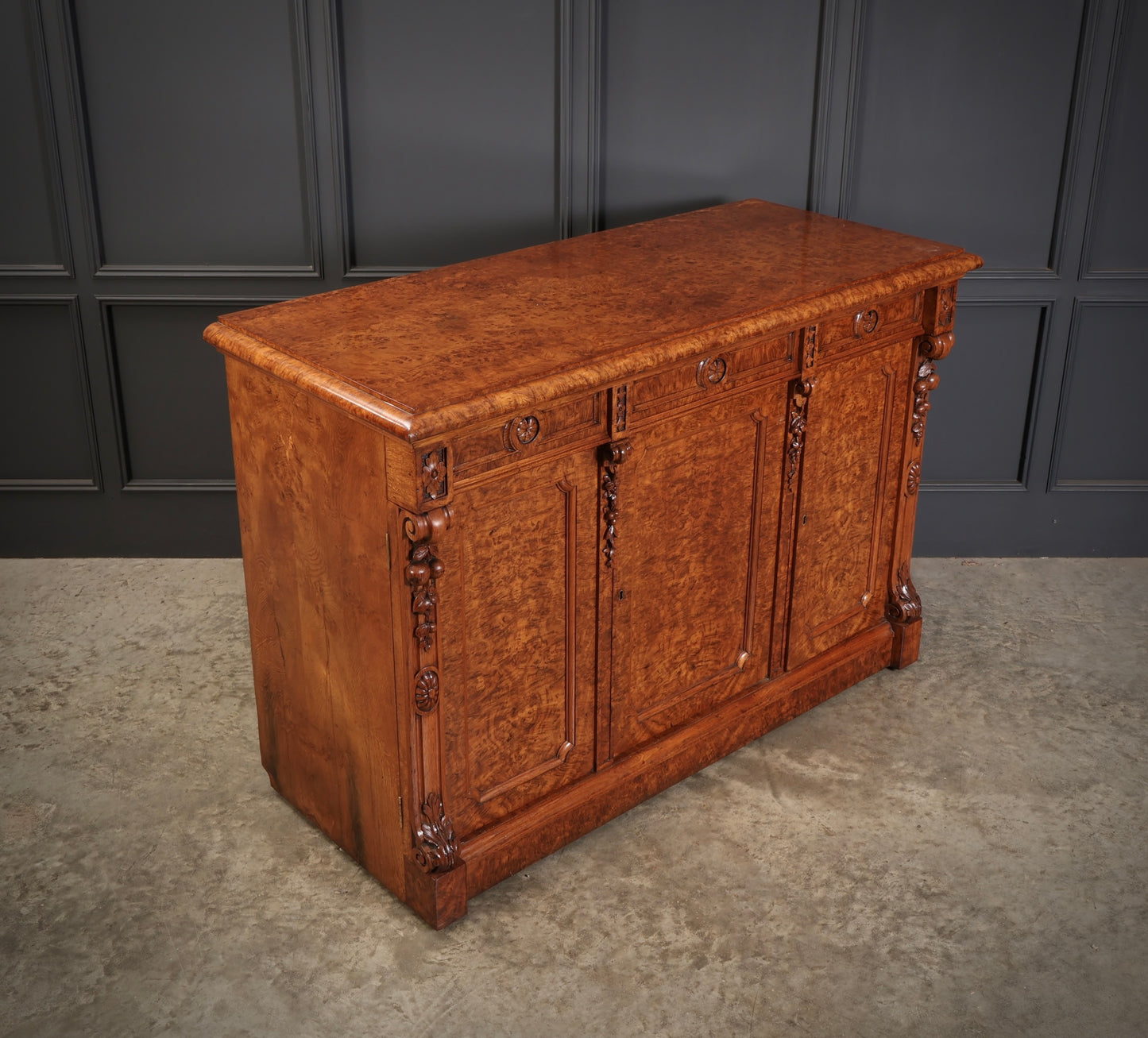 Victorian Pollard Oak Sideboard