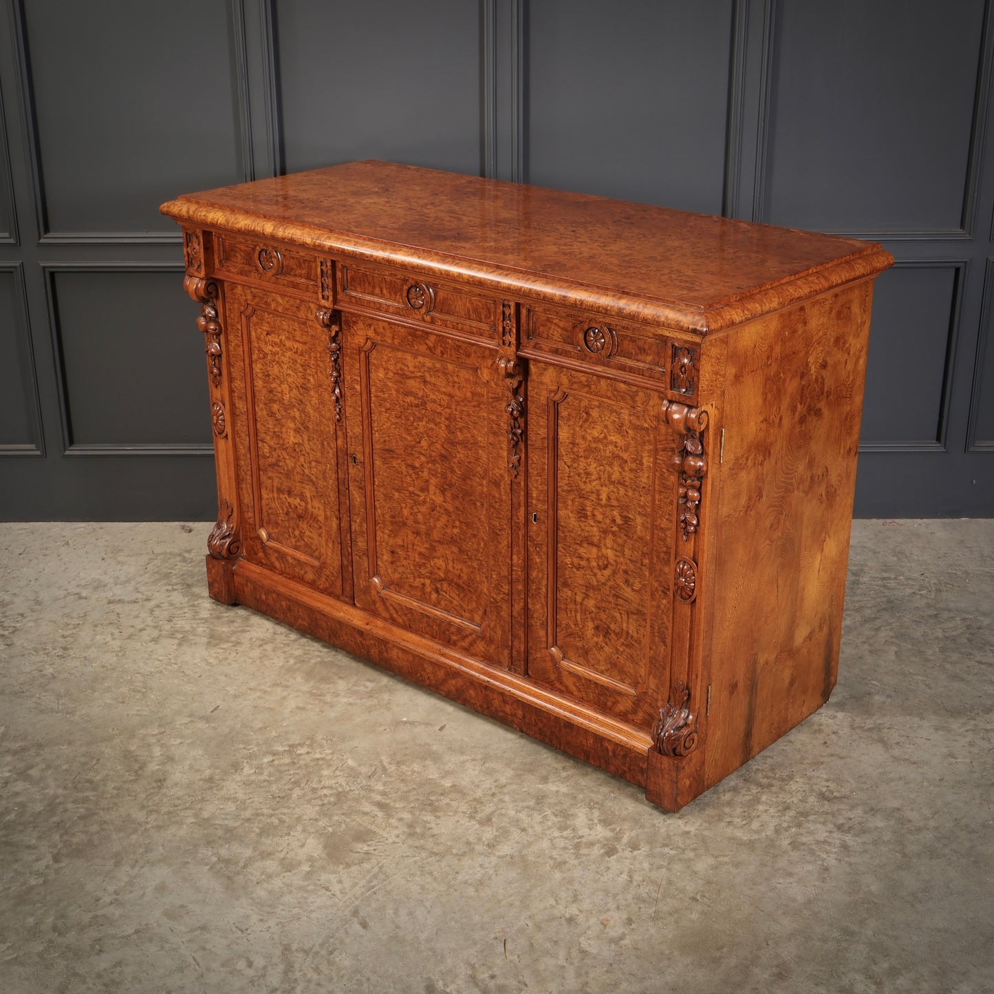 Victorian Pollard Oak Sideboard