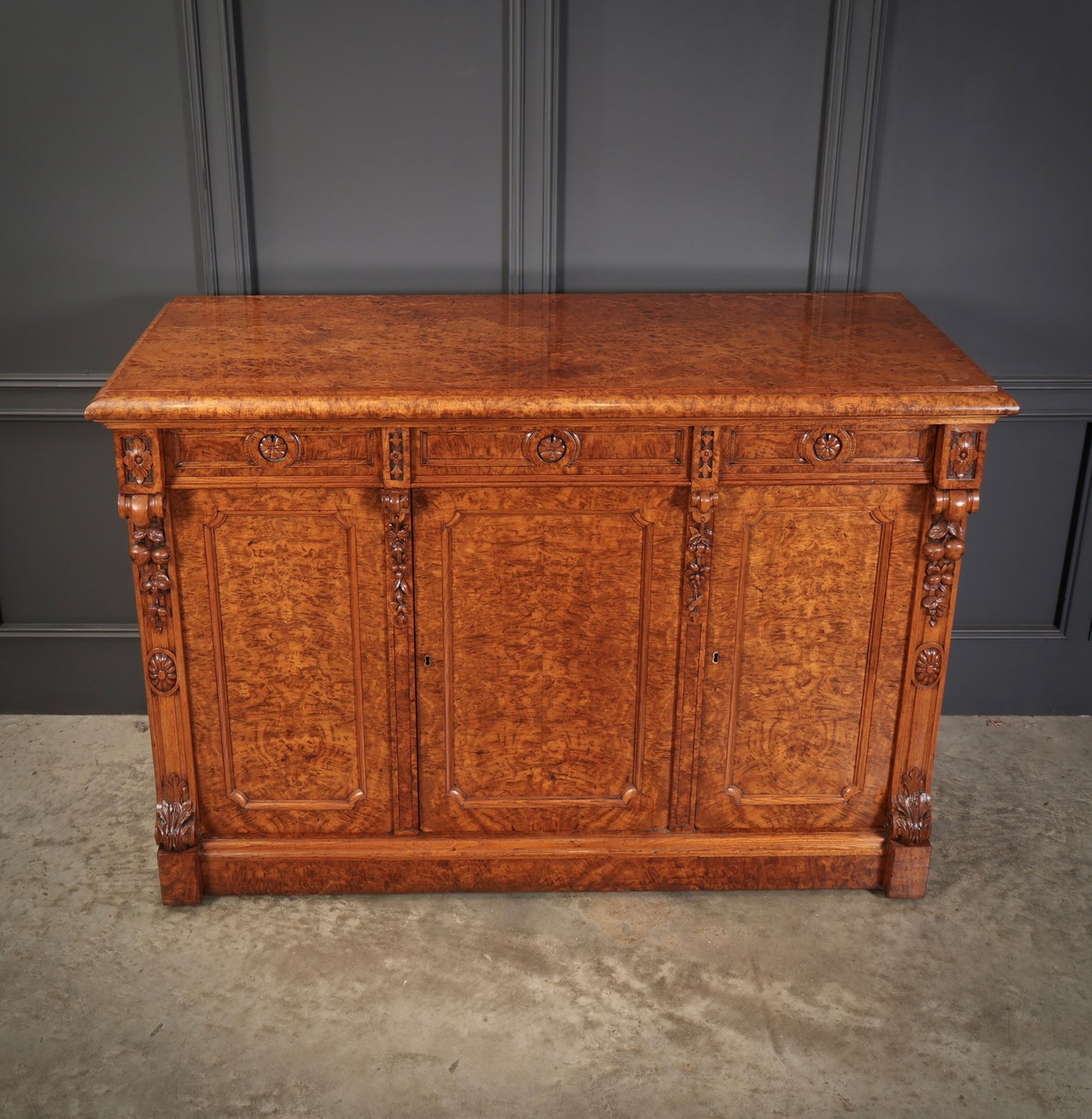 Victorian Pollard Oak Sideboard