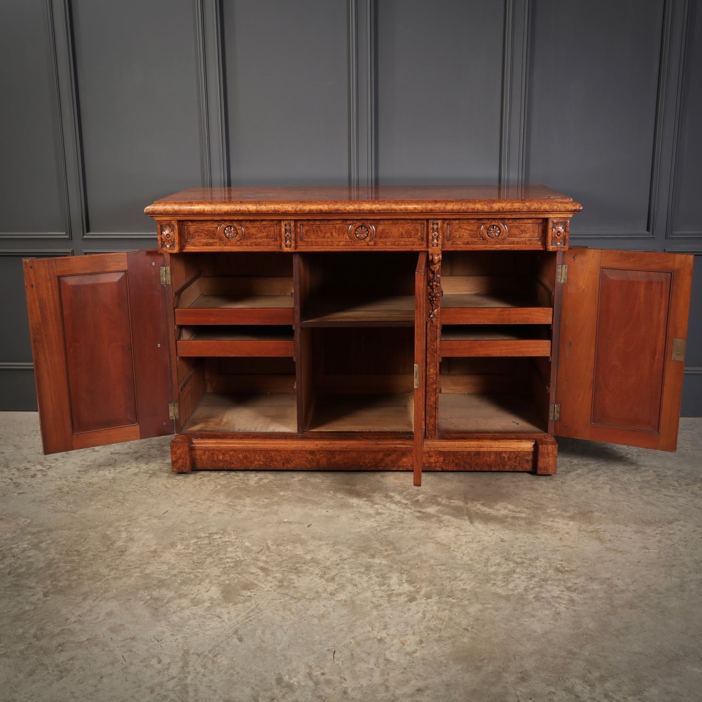 Victorian Pollard Oak Sideboard
