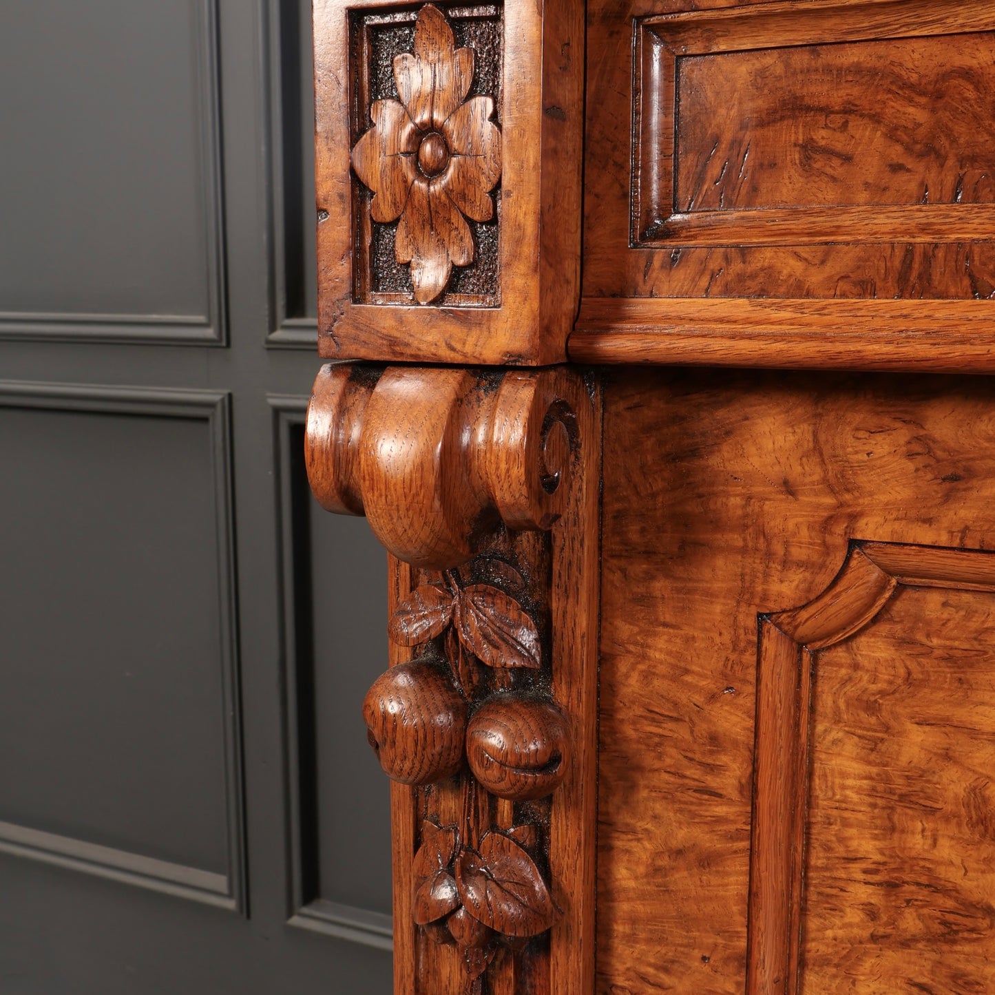 Victorian Pollard Oak Sideboard