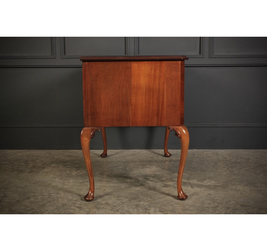 Queen Anne Style Serpentine Walnut Desk