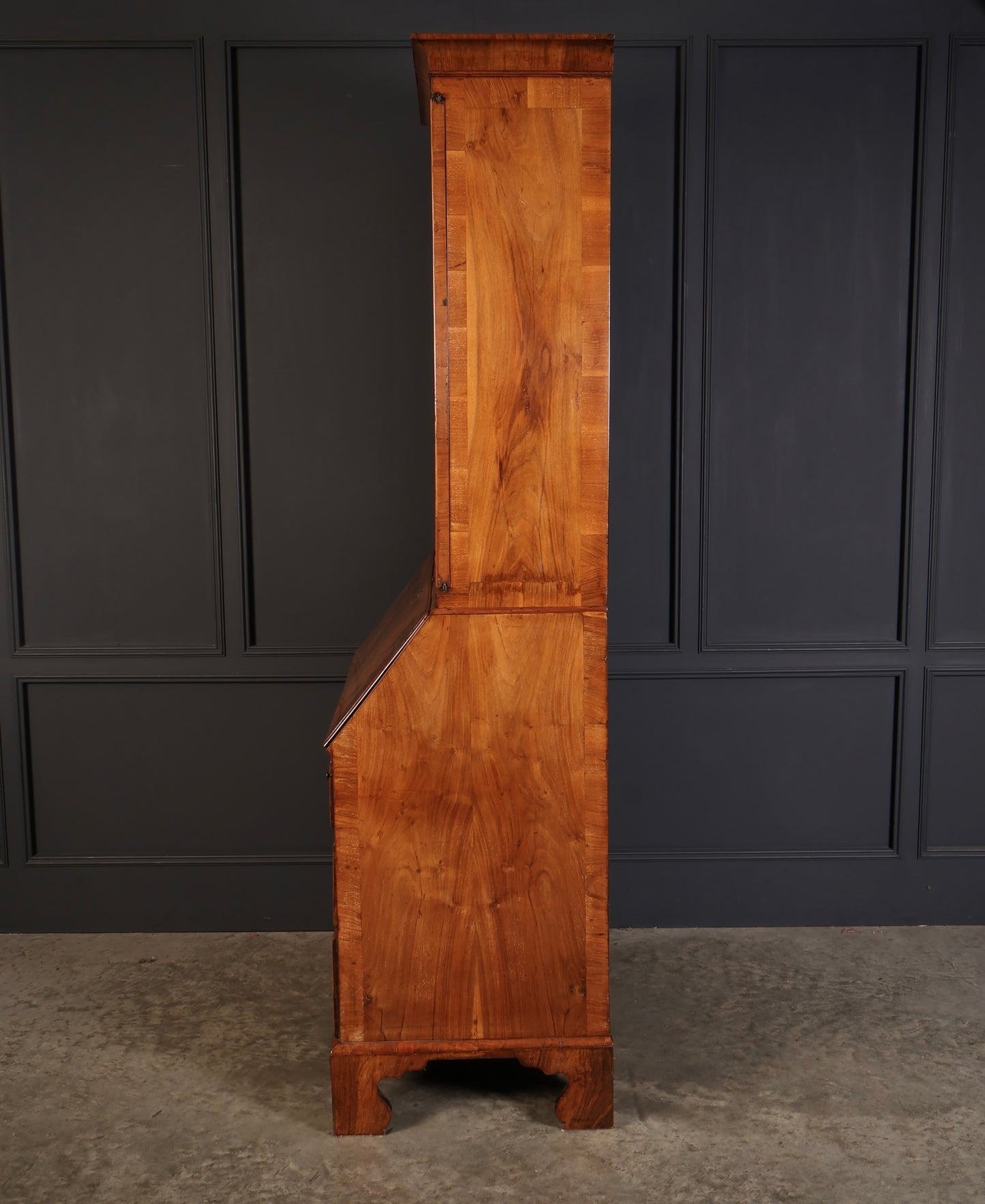 18th Century Queen Anne Walnut Bureau Bookcase