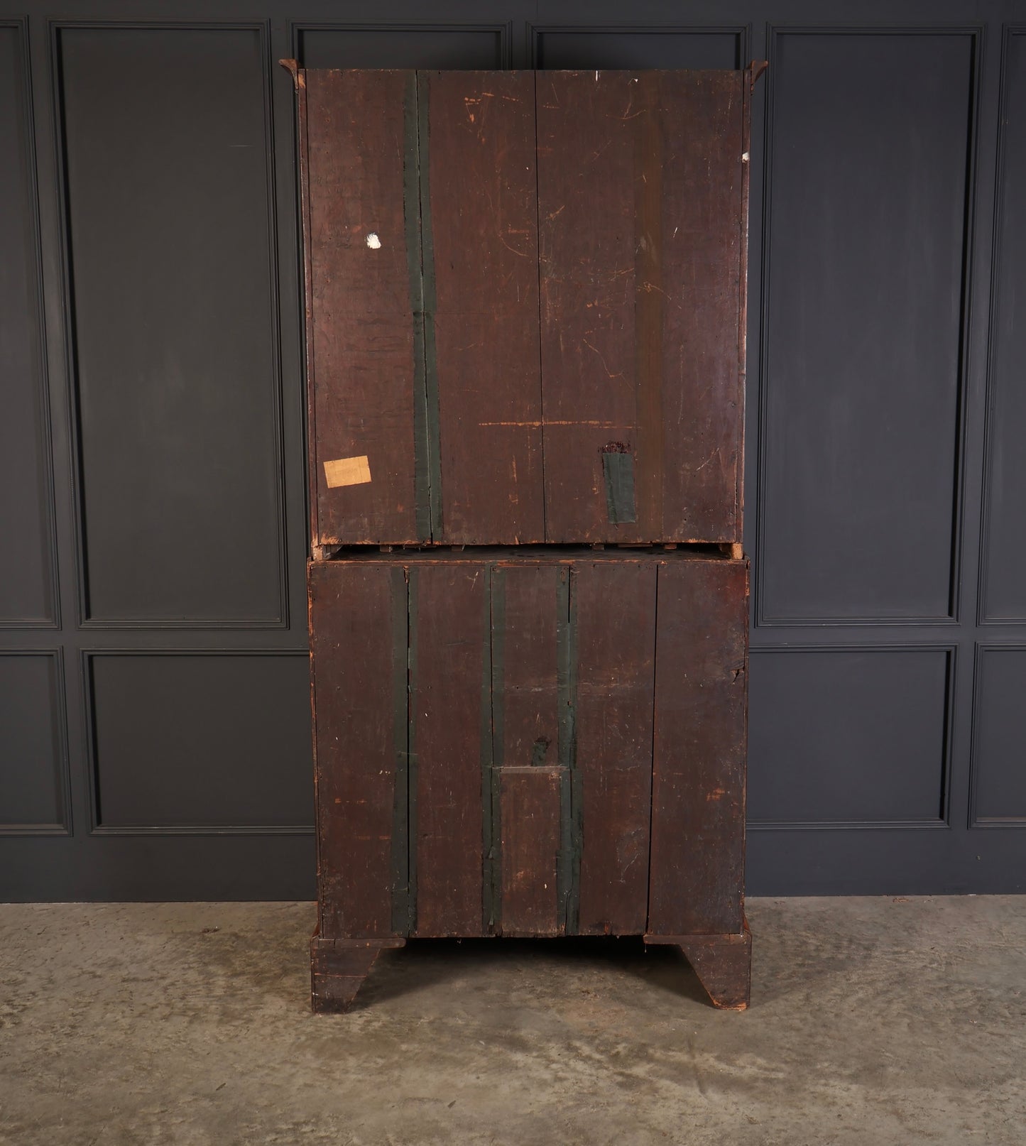 18th Century Queen Anne Walnut Bureau Bookcase