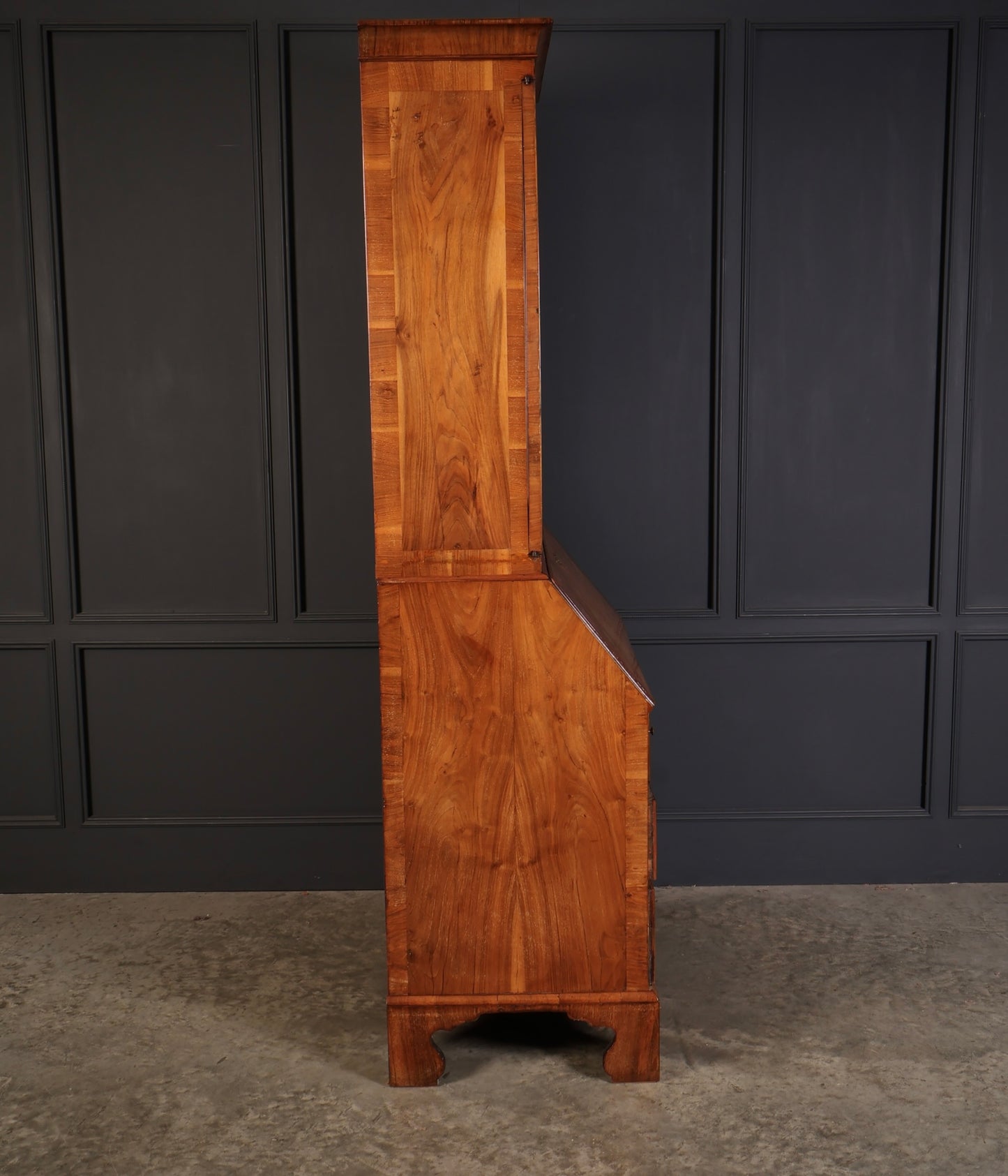 18th Century Queen Anne Walnut Bureau Bookcase