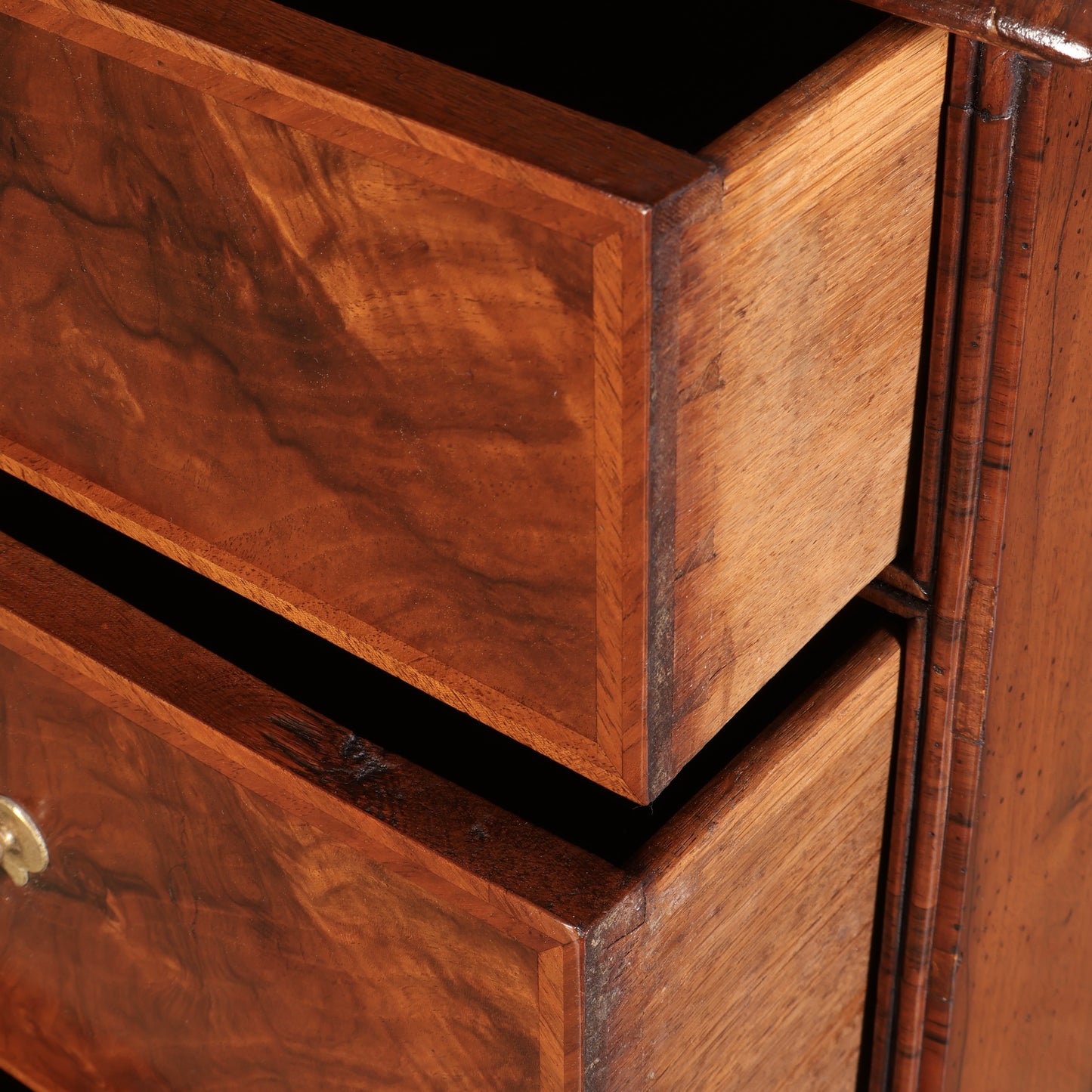Queen Anne Walnut Cabinet on Chest