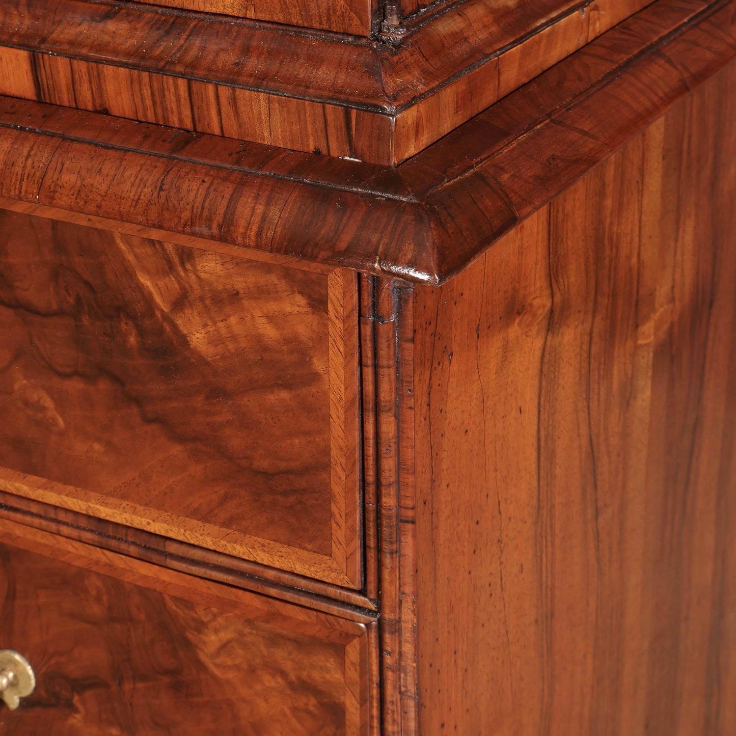 Queen Anne Walnut Cabinet on Chest