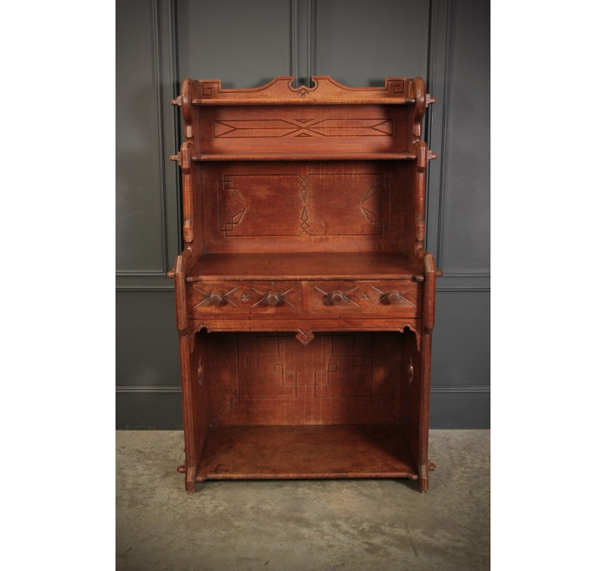 Rare Elm Dresser by Augustus Pugin