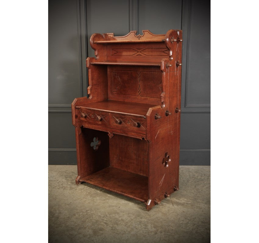 Rare Elm Dresser by Augustus Pugin