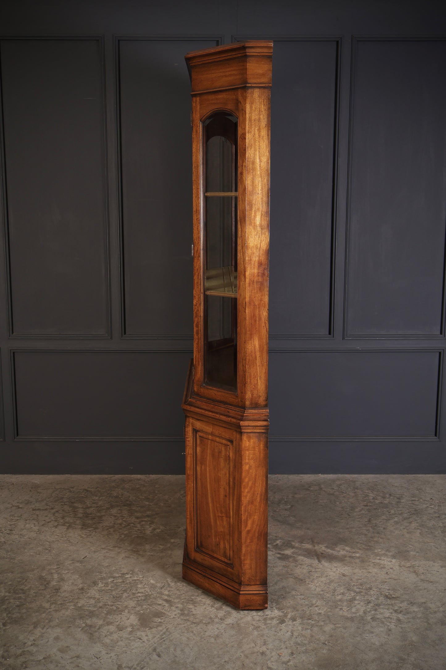 Rare Antique Mahogany Glazed Display Cabinet