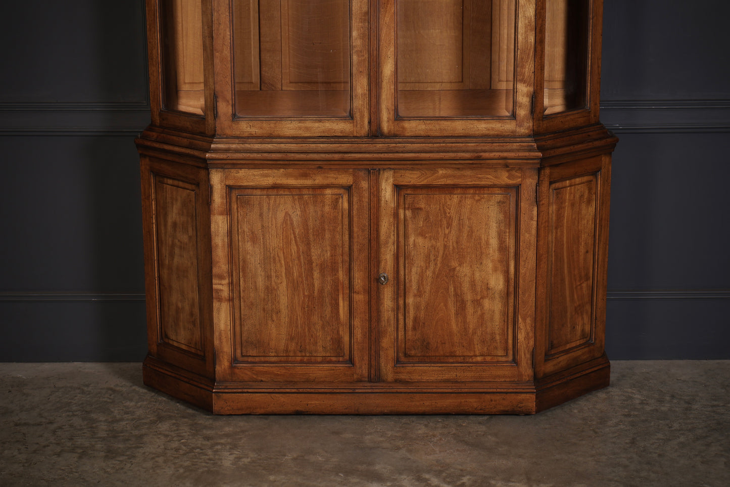 Rare Antique Mahogany Glazed Display Cabinet